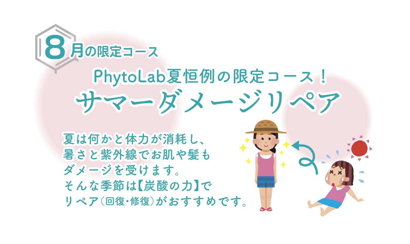 夏恒例の限定コース！サマーダメージリペア